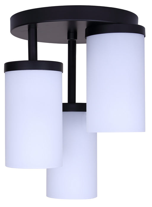 Canarm - ISF1234A03BK-FO - Three Light Semi-Flush Mount - Britton - Matte Black