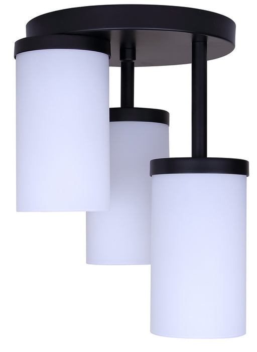 Canarm - ISF1234A03BK-FO - Three Light Semi-Flush Mount - Britton - Matte Black