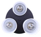 Canarm - ISF1234A03BK-FO - Three Light Semi-Flush Mount - Britton - Matte Black