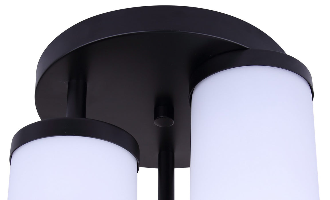Canarm - ISF1234A03BK-FO - Three Light Semi-Flush Mount - Britton - Matte Black