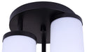 Canarm - ISF1234A03BK-FO - Three Light Semi-Flush Mount - Britton - Matte Black