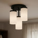 Canarm - ISF1234A03BK-FO - Three Light Semi-Flush Mount - Britton - Matte Black