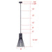 Canarm - IPL1238A01BK - One Light Pendant - Elim - Matte Black