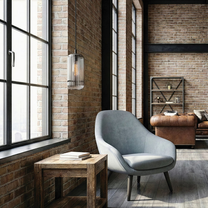 Canarm - IPL1250A01BK-SR - One Light Pendant - Malek - Matte Black