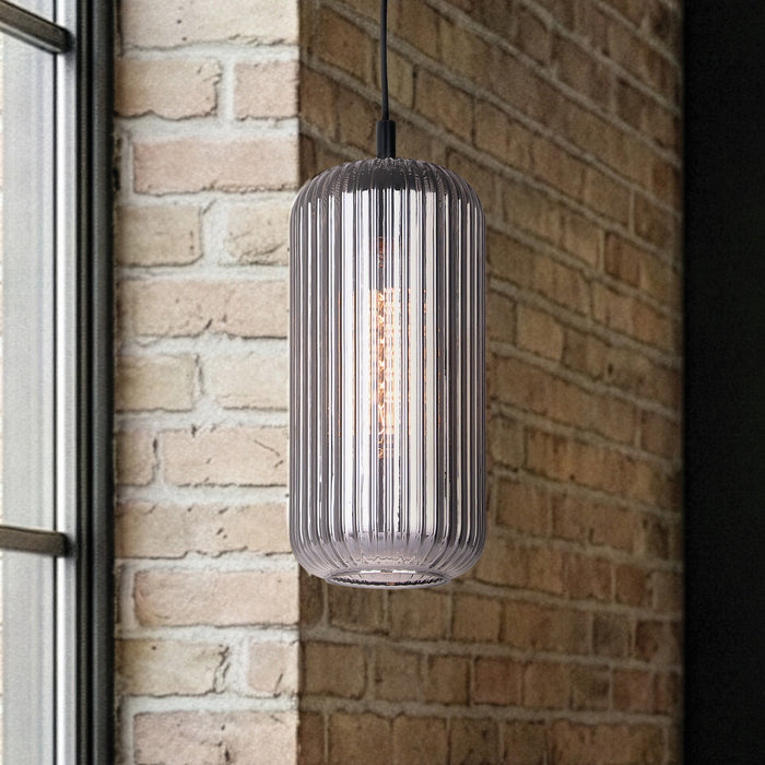 Canarm - IPL1250A01BK-SR - One Light Pendant - Malek - Matte Black