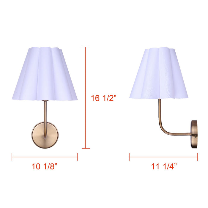 Canarm - IWF1239A01GD - One Light Wall Sconce - Iris - Gold