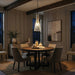 Canarm - IPL1238A01BW24 - One Light Pendant - Elim - Matte Black And White