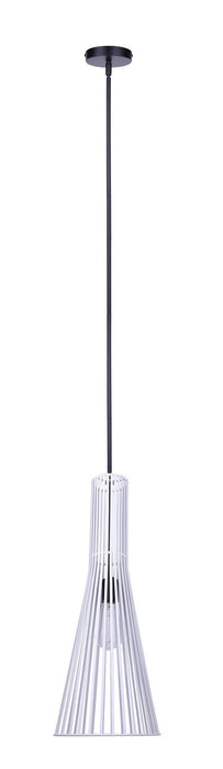Canarm - IPL1238A01BW24 - One Light Pendant - Elim - Matte Black And White