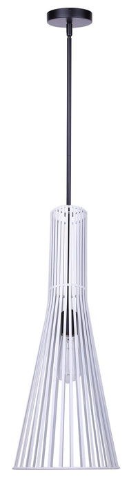 Canarm - IPL1238A01BW24 - One Light Pendant - Elim - Matte Black And White
