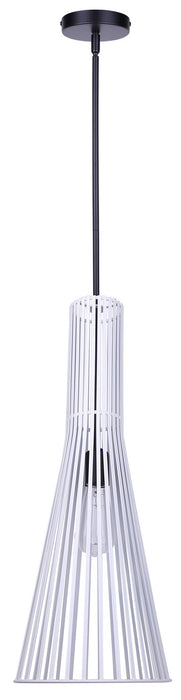 Canarm - IPL1238A01BW24 - One Light Pendant - Elim - Matte Black And White