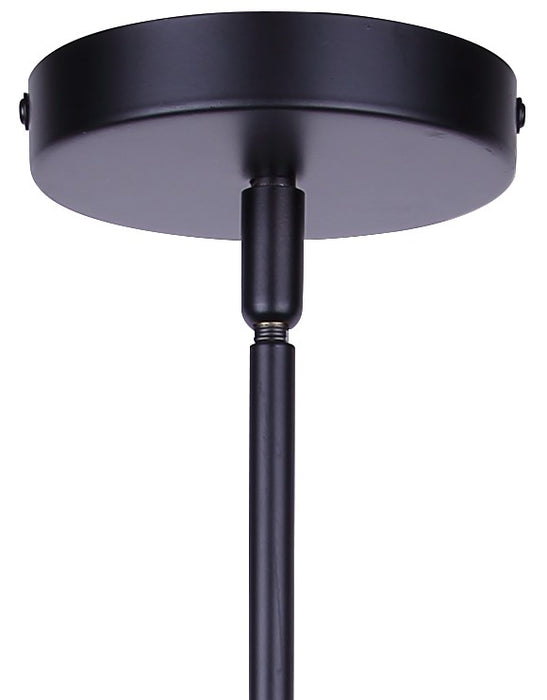 Canarm - IPL1238A01BW24 - One Light Pendant - Elim - Matte Black And White