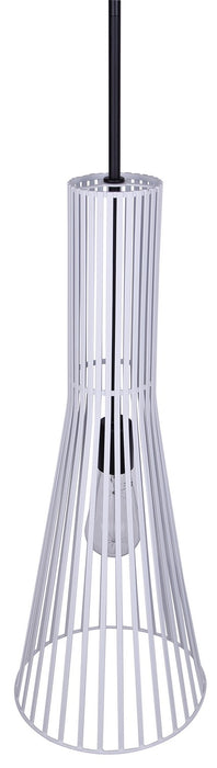 Canarm - IPL1238A01BW24 - One Light Pendant - Elim - Matte Black And White