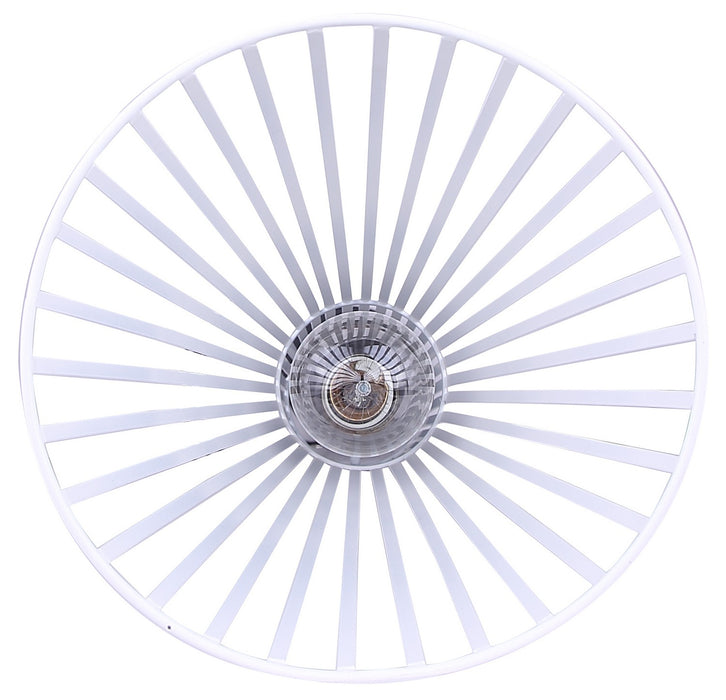 Canarm - IPL1238A01BW24 - One Light Pendant - Elim - Matte Black And White