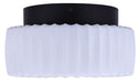 Canarm - LFM338A11BKR - LED Flush Mount - Dario - Matte Black And White