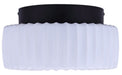 Canarm - LFM338A11BKR - LED Flush Mount - Dario - Matte Black And White
