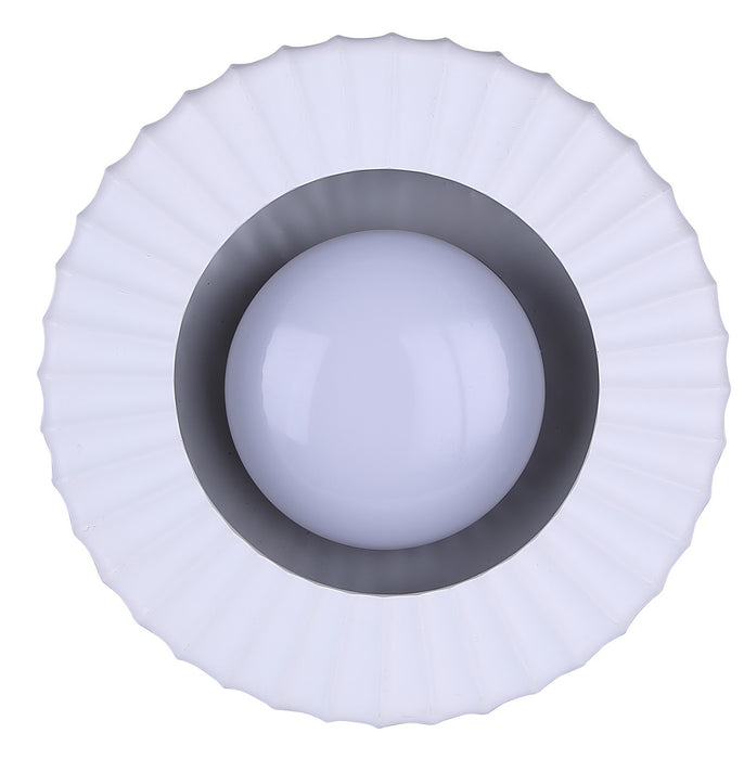 Canarm - LFM338A11BKR - LED Flush Mount - Dario - Matte Black And White