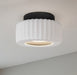 Canarm - LFM338A11BKR - LED Flush Mount - Dario - Matte Black And White
