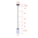 Canarm - IPL1234A01BK-FO - One Light Pendant - Britton - Matte Black