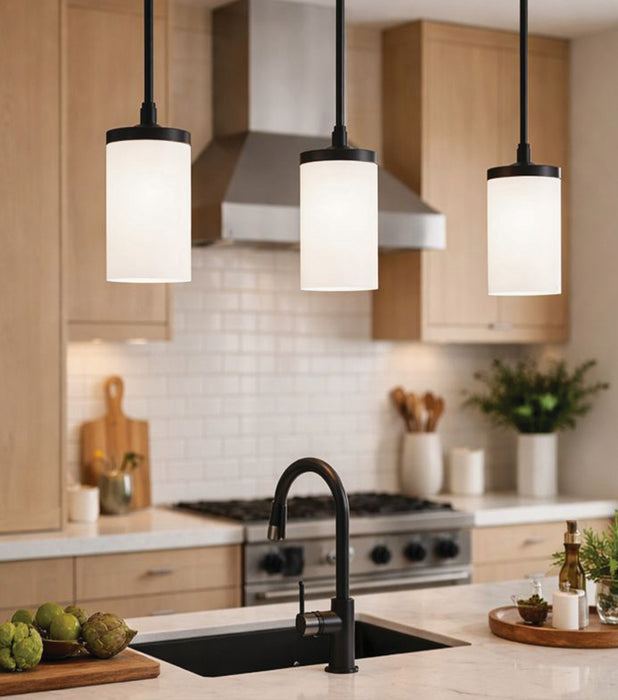 Canarm - IPL1234A01BK-FO - One Light Pendant - Britton - Matte Black