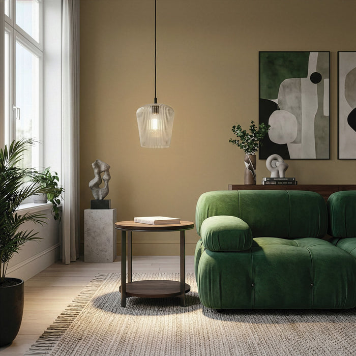 Canarm - IPL1249A01BK-CR - One Light Pendant - Leandro - Matte Black