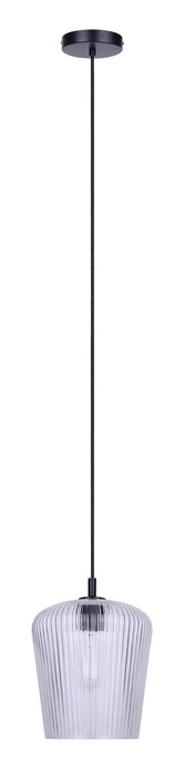 Canarm - IPL1249A01BK-CR - One Light Pendant - Leandro - Matte Black