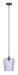 Canarm - IPL1249A01BK-CR - One Light Pendant - Leandro - Matte Black