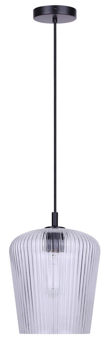 Canarm - IPL1249A01BK-CR - One Light Pendant - Leandro - Matte Black
