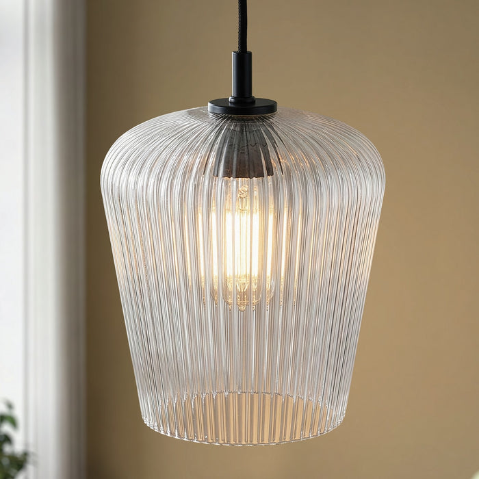 Canarm - IPL1249A01BK-CR - One Light Pendant - Leandro - Matte Black