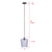 Canarm - IPL1249A01BK-CR - One Light Pendant - Leandro - Matte Black