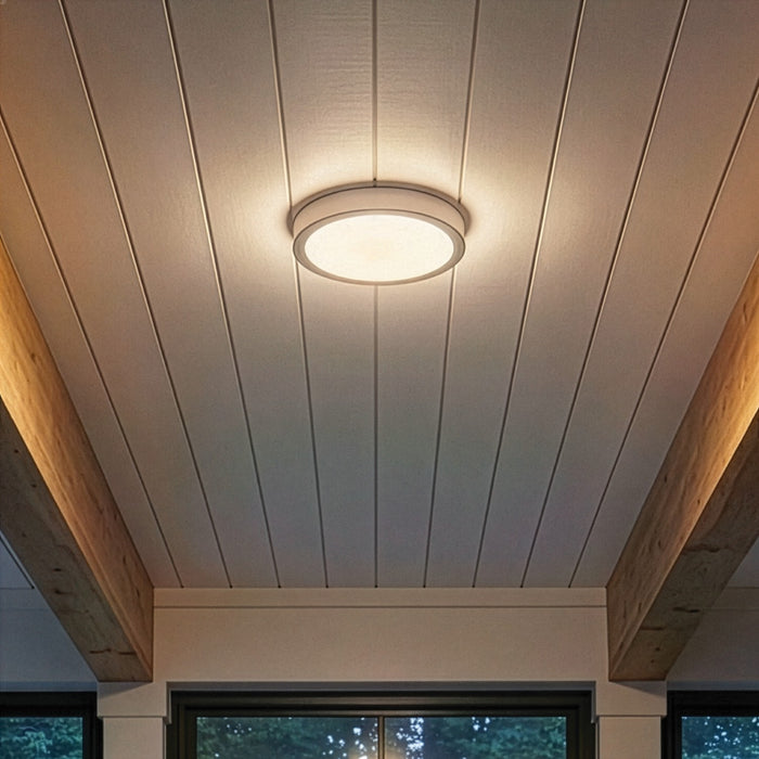 Canarm - DL-11F-25DCW-BN-C - LED Flush Mount - Dl-11F-25Dcw - Brushed Nickel
