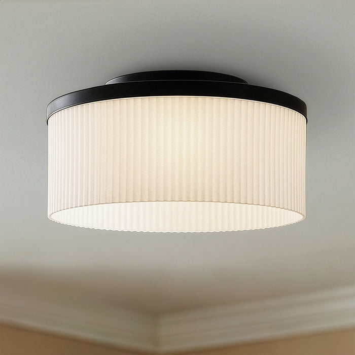 Canarm - IFM1165A14BK-FR - Three Light Flush Mount - Kinslea - Matte Black