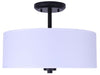 Canarm - ISF280A03BK - Three Light Semi-Flush Mount - Pier - Matte Black