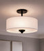 Canarm - ISF280A03BK - Three Light Semi-Flush Mount - Pier - Matte Black