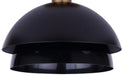Canarm - ISF2264B01BKG - One Light Semi-Flushmount - Anya - Matte Black And Gold