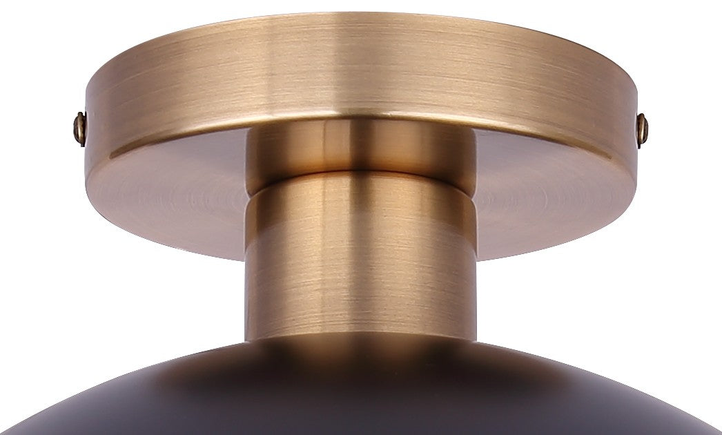 Canarm - ISF2264B01BKG - One Light Semi-Flushmount - Anya - Matte Black And Gold