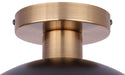 Canarm - ISF2264B01BKG - One Light Semi-Flushmount - Anya - Matte Black And Gold