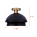 Canarm - ISF2264B01BKG - One Light Semi-Flushmount - Anya - Matte Black And Gold