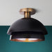Canarm - ISF2264B01BKG - One Light Semi-Flushmount - Anya - Matte Black And Gold