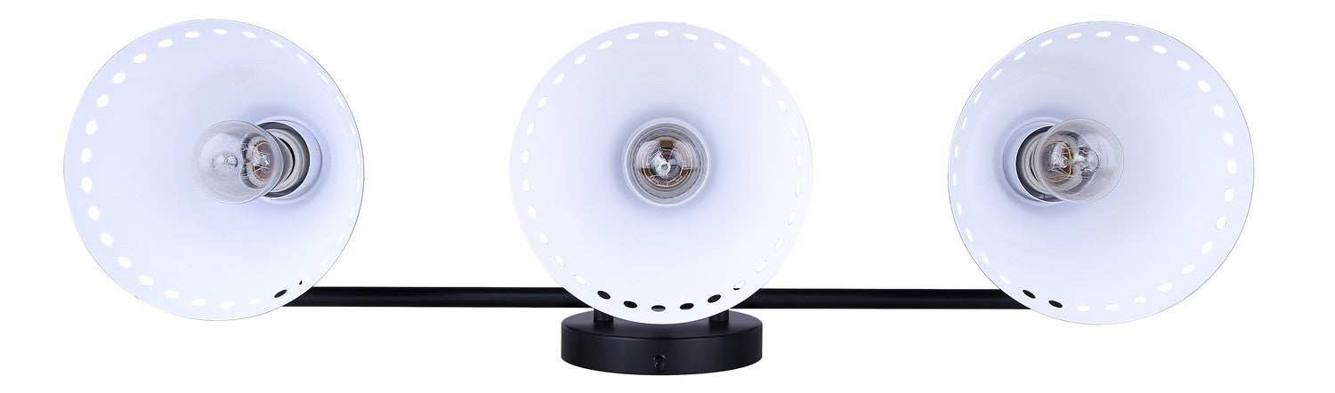 Canarm - IVL1237A03BK - Three Light Vanity - Albie - Matte Black