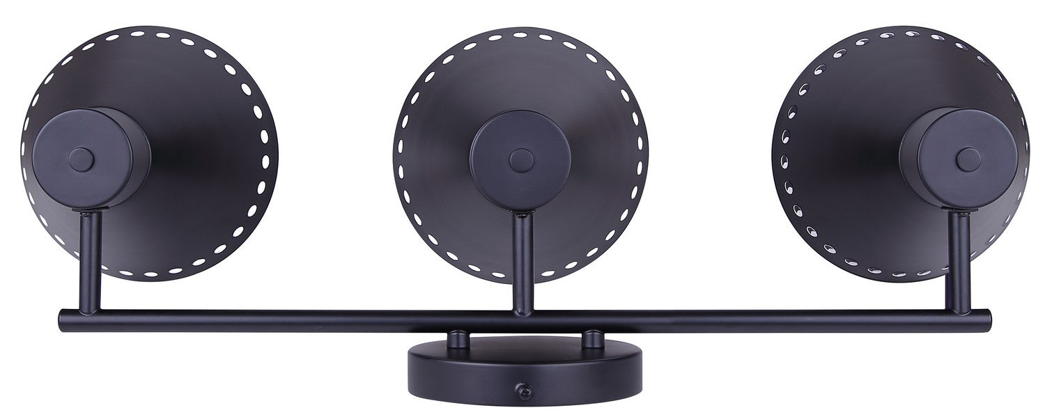 Canarm - IVL1237A03BK - Three Light Vanity - Albie - Matte Black