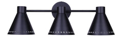 Canarm - IVL1237A03BK - Three Light Vanity - Albie - Matte Black