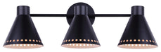 Canarm - IVL1237A03BK - Three Light Vanity - Albie - Matte Black