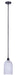 Canarm - IPL2260B01BK7 - One Light Pendant - Marek - Matte Black