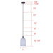 Canarm - IPL2260B01BK7 - One Light Pendant - Marek - Matte Black