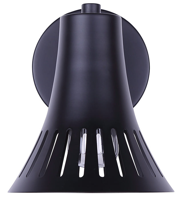 Canarm - IWF2255B01BK - One Light Wall Sconce - Percy - Matte Black