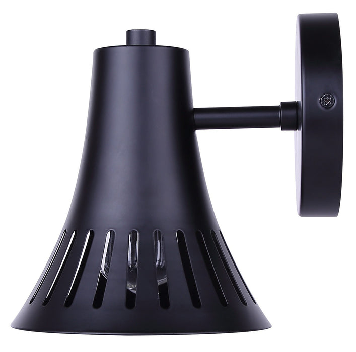 Canarm - IWF2255B01BK - One Light Wall Sconce - Percy - Matte Black