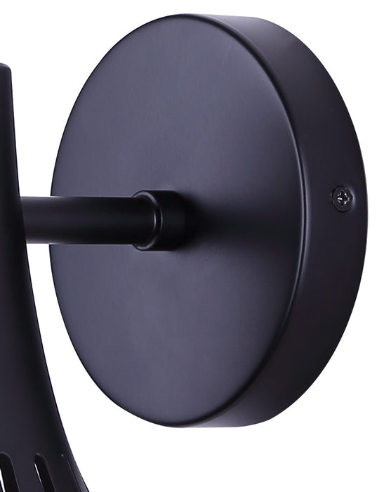 Canarm - IWF2255B01BK - One Light Wall Sconce - Percy - Matte Black