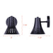 Canarm - IWF2255B01BK - One Light Wall Sconce - Percy - Matte Black