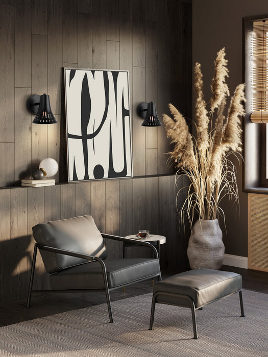 Canarm - IWF2255B01BK - One Light Wall Sconce - Percy - Matte Black