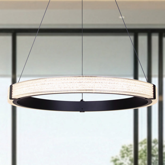 Canarm - LCH346A24BK - LED Chandelier - Solace - Matte Black